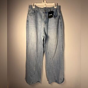 Stylewe Dime Classic Relaxed Denim Barrel Leg High Waist Jeans XL NWT